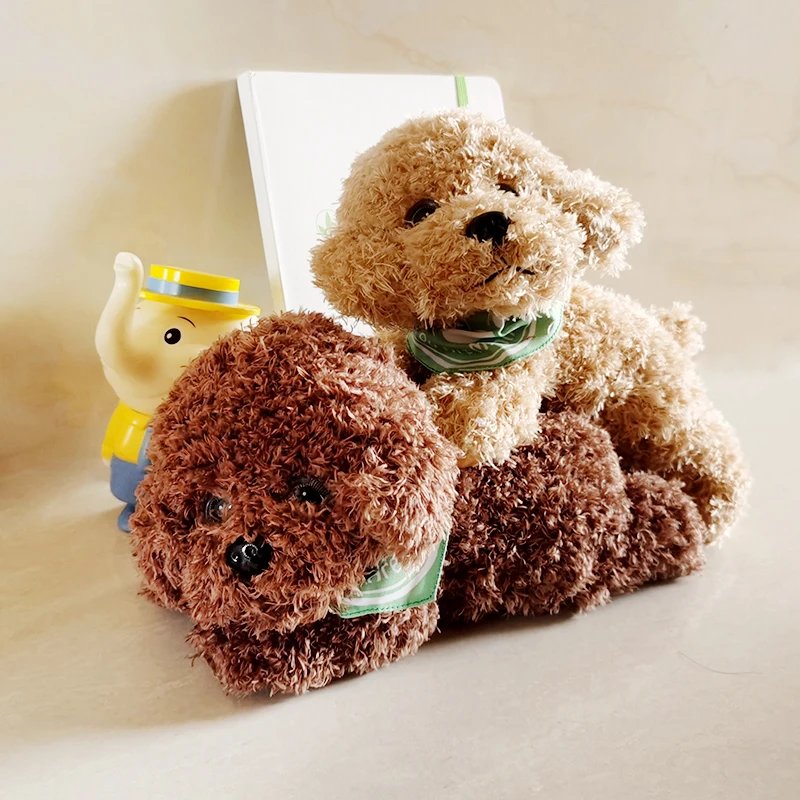 Милый реалистичный плюшевый собака счастливый симулятор собаки пудель плюшевые