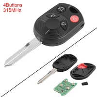 315mhz 4 buttons keyless uncut flip remote car key fob oucd6000022 id63 chip 80 for ford edge escape focus lincoln mazda mercury