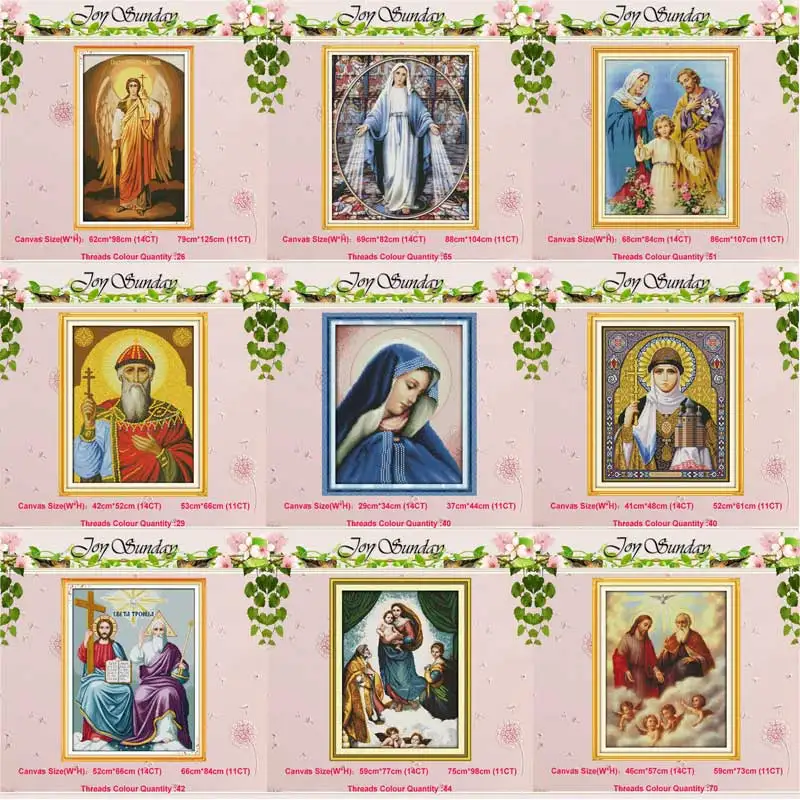 Узоры религиозной фигуры Иисуса богини засчитаны 11CT 14CT Набор для вышивки