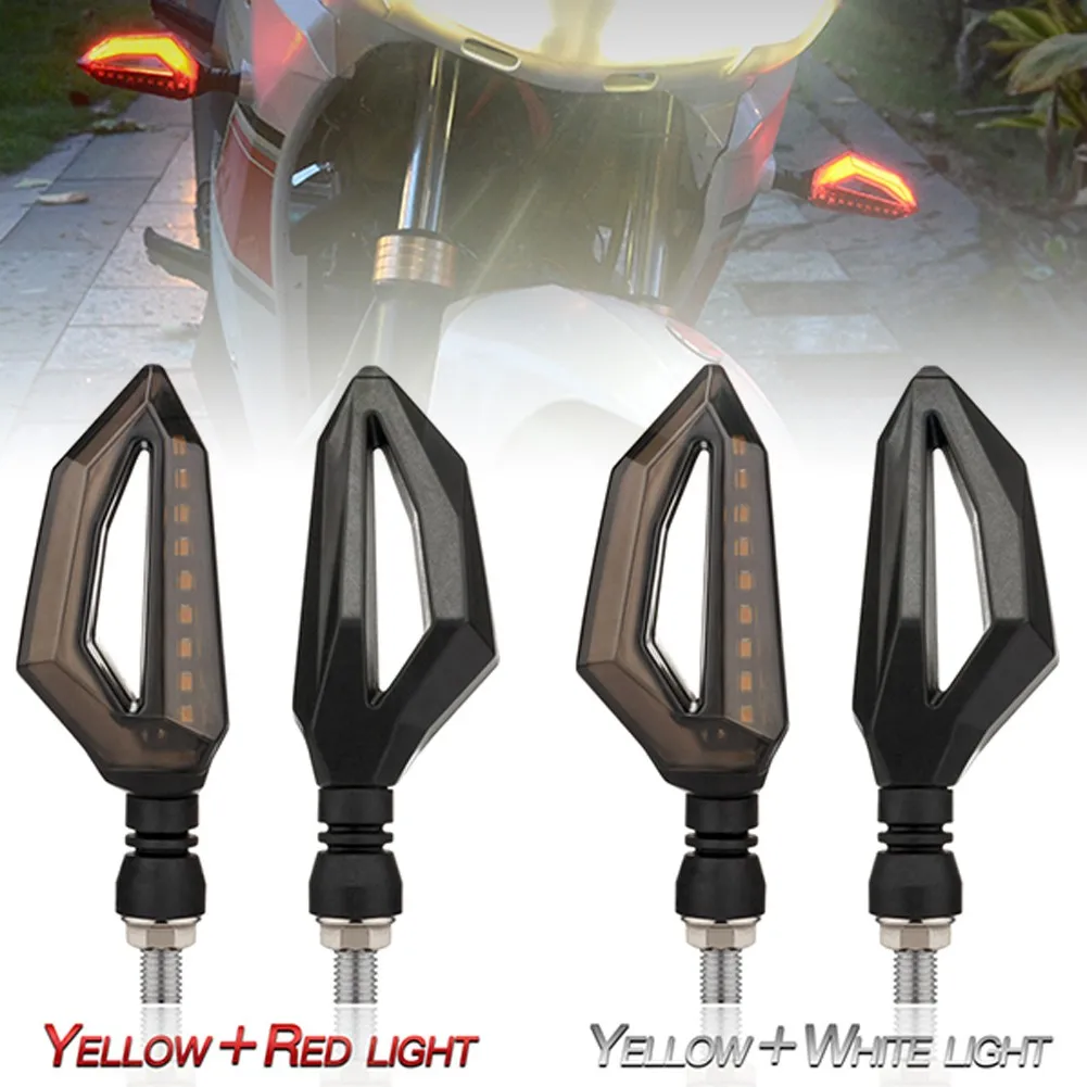 

1 Pair Motorcycle LED Flashing Lights DRL Indicator Blinker Taillights Universal Fit For Motorcycle With 10mm Thread Hole