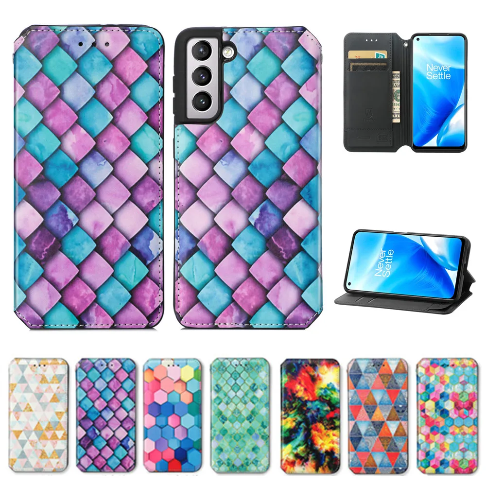 

Cute Painted Leather Case for Samsung Galaxy A03S A22 A82 A72 A42 A32 A71 A51 A21S A31 A70 A50 A02 Cover Flip Wallet Phone Bags