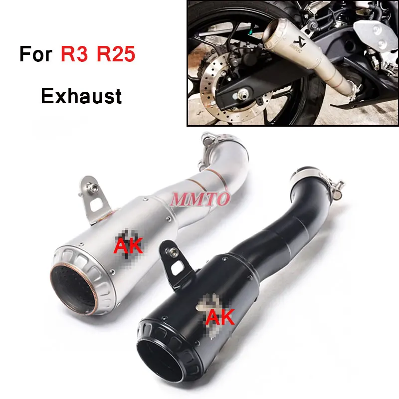 Echappement Escape Moto выхлопной мотоцикл полный системы трубы глушитель для Yama a YZF MT03 R3 R25