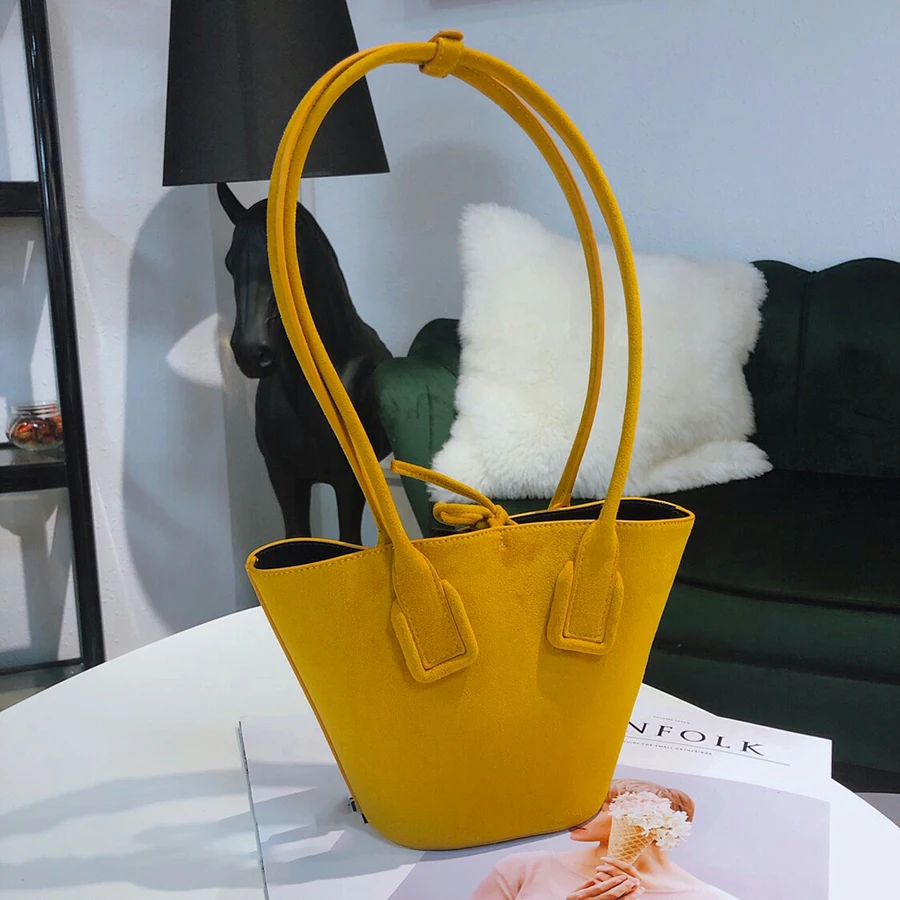 Ретро искусственная Замшевая сумка через плечо женские 2019 осенние корейские