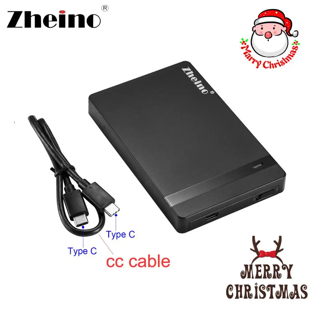 Внешний жесткий диск Zheino 2 5 дюйма USB Type C корпус для жесткого диска чехол SATA 9 мм 7 HDD