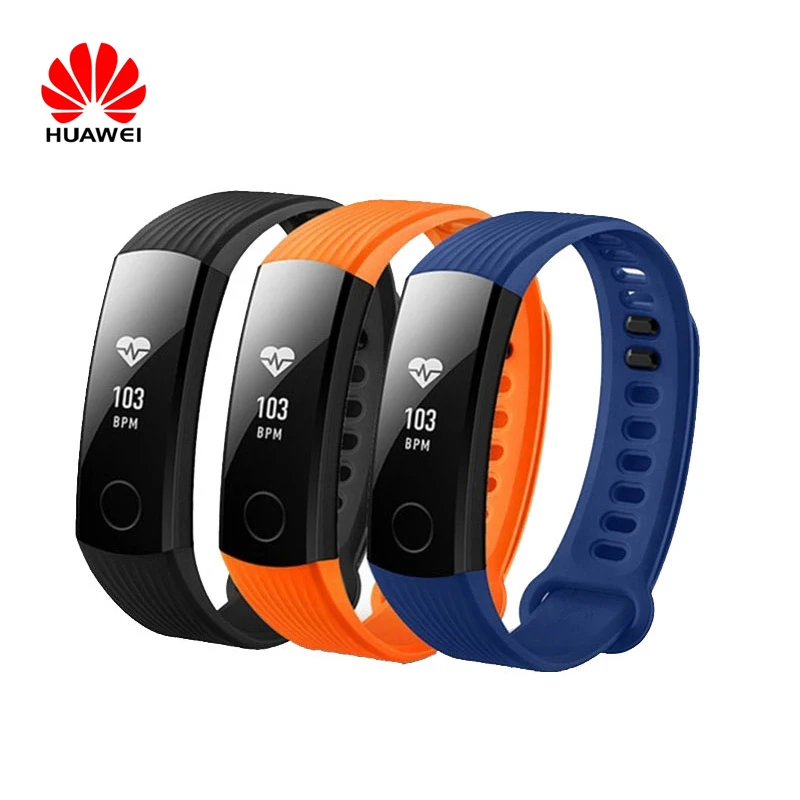 Смарт браслет huawei Band 3 0 91 &quotOLED сенсорный экран Swimmable 5ATM монитор сердечного ритма