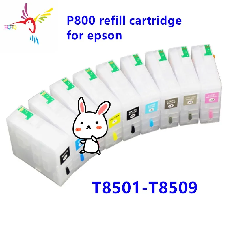 9 шт./компл. T8501 T8509 80 мл перезаправляемый картридж с постоянным чип для Epson Sure Цвет