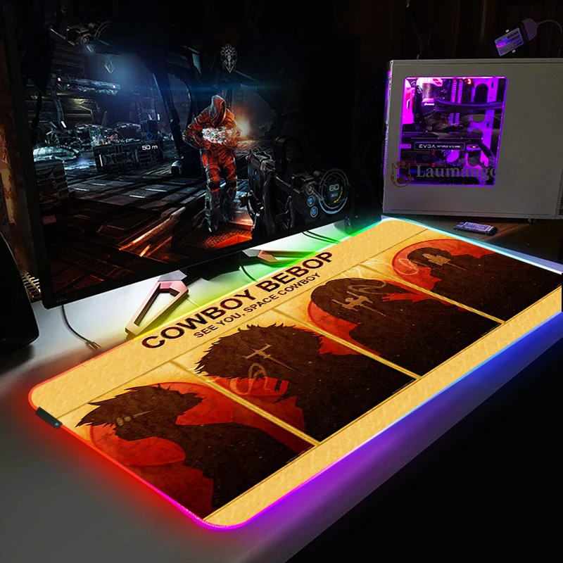 Коврик для мыши с RGB светодиодный подсветильник кой игровой коврик размера XXL