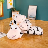 80 100cm giant size lying cow soft plush sleep pillow stuffed cute animal cattle plush toys for children lovely baby girls gift