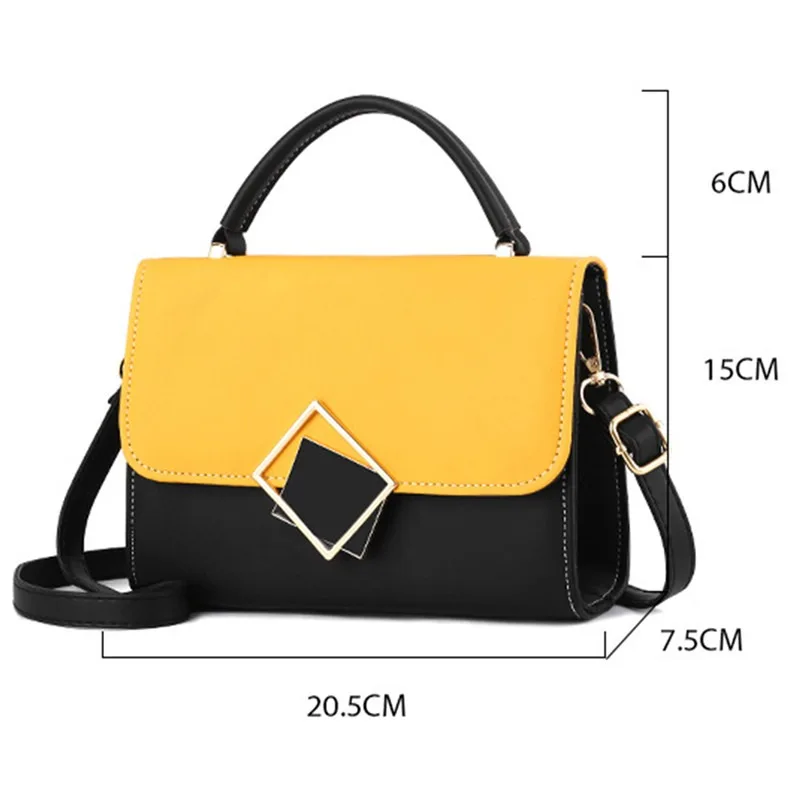 

Women Lock Small Square Bag Handbag Messenger Crossbody Bag Pack Shoulder Bag Mobile Phone Packet Handbags