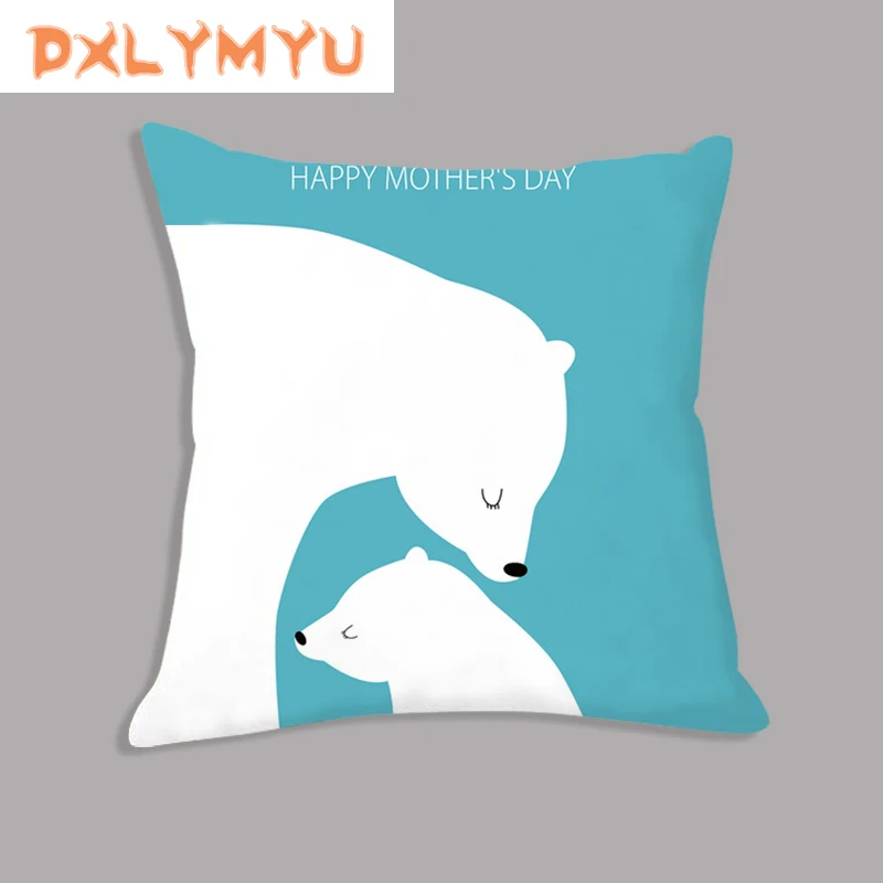 Декоративная подушка мультяшный медведь Подушка квадратная наволочка Детская