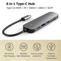 laptop docking station power adapter usb type c dock station hdtv for laptop 60w pd card reader adapter for pc
