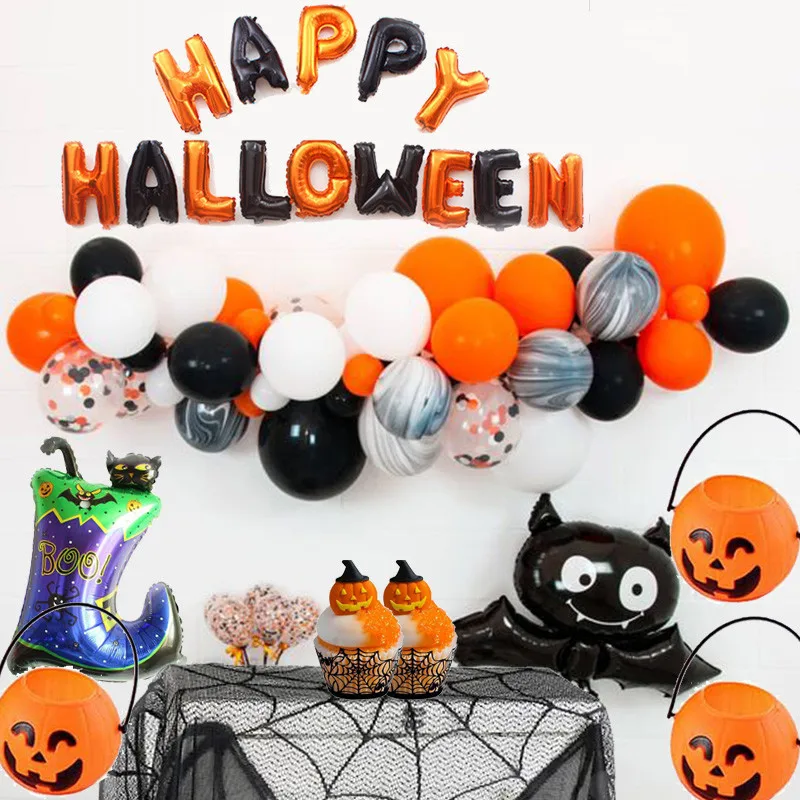 Креативное зеленое украшение для глазного яблока баннер ужасы воздушные шары