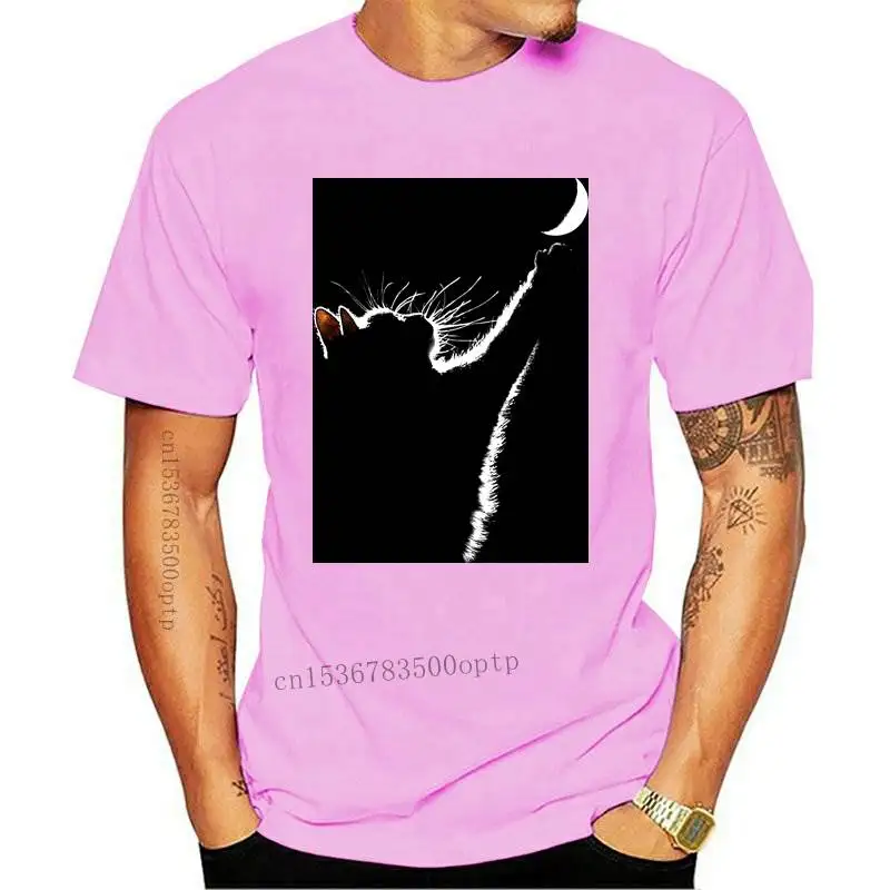 

New 2021 Arrival Men Fashion Summer Style High Quality Men's T-shirt Chasing The Moon Cotton Printed T Shirt Men Brand