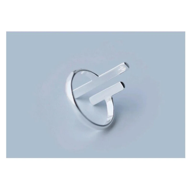 Trustdavis 100% 925 пробы Серебряное геометрическое простое минималистичное гладкое