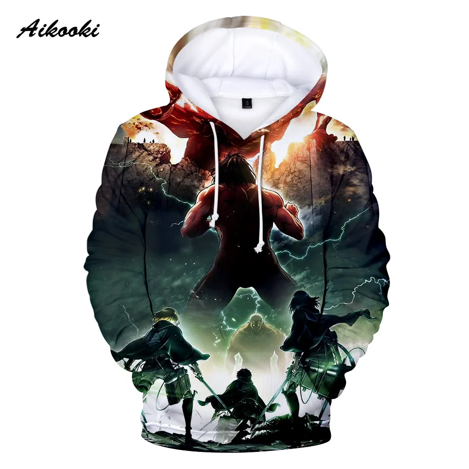 

Hot Search Men's Women's 3D Sweatshirts Classic Anime Printed Attack On Titan Hoodies Spring Autumn Hoodies Casual Tops