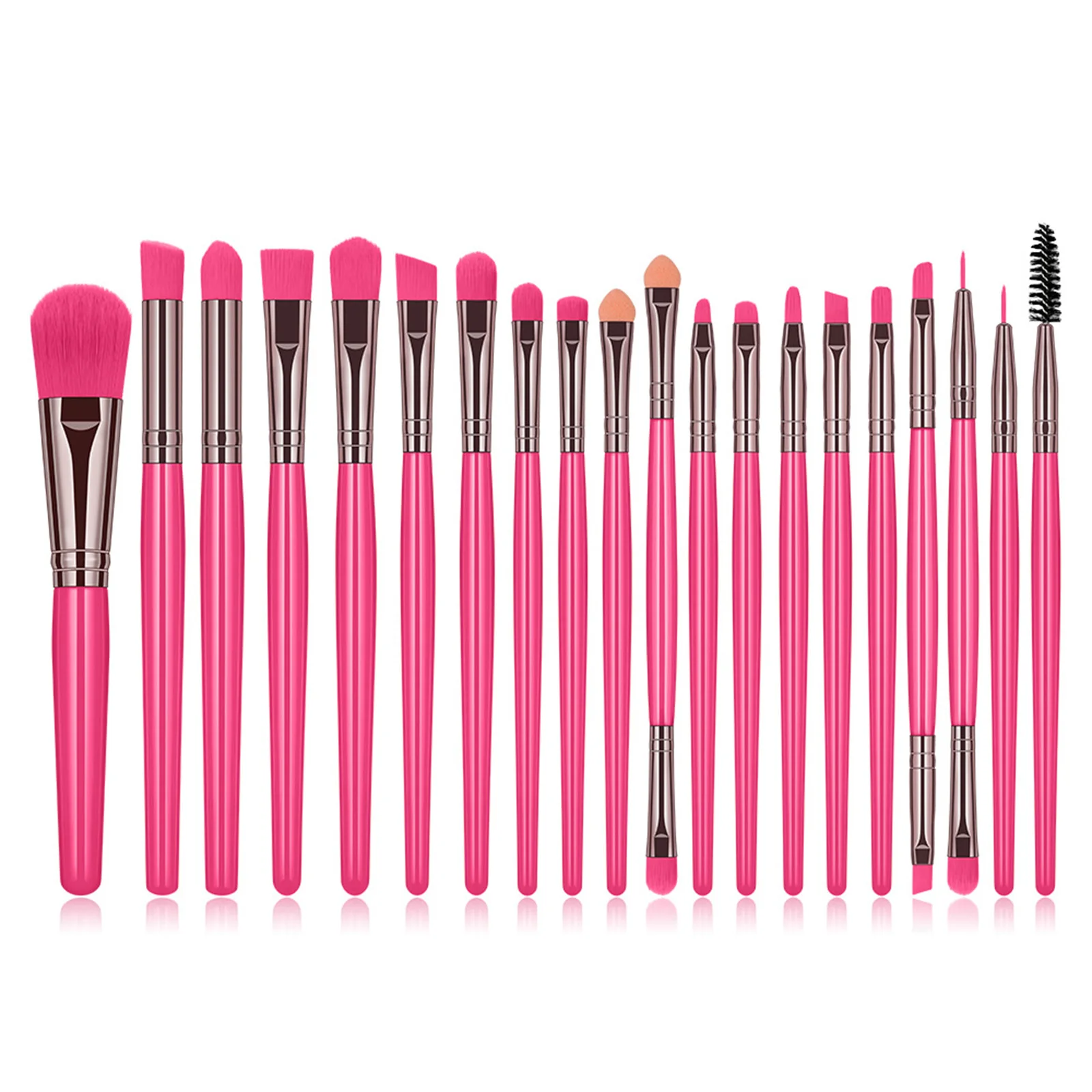 

20pcs Fluorescent Make up Brush Premium Cosmetic Makeup Brush Set for Foundation Blending Blush Concealer Eye Shadow M88