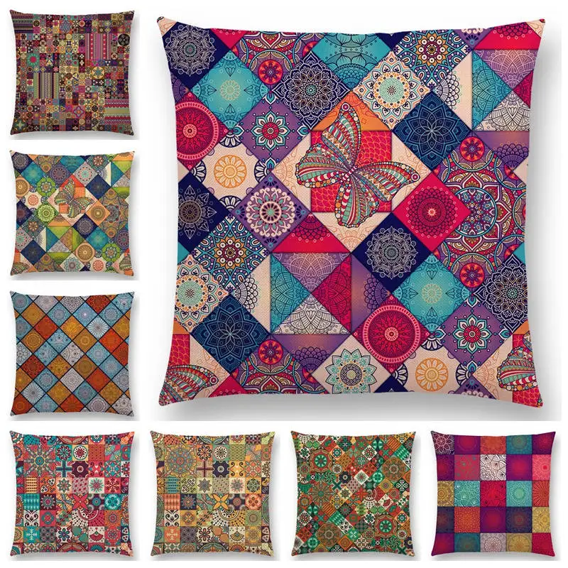 Новый декоративный узор мандалы в стиле бохо калейдоскоп с цветочным орнаментом