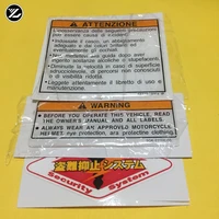 motorcycle warning stickers key chip stickers tank stickers for honda for suzuki for kawasaki for yamaha moto gp stickers