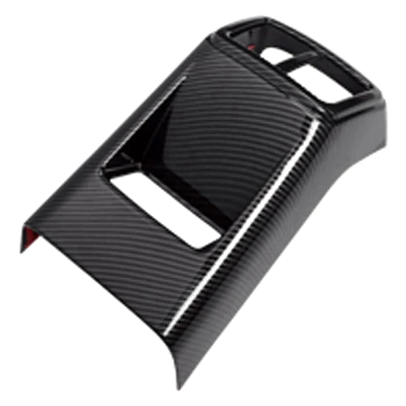

Car Carbon Fiber Color Rear Air Conditioning Vent Outlet Cover Trim Anti-Kick Board for KIa Optima K5 2020 2021
