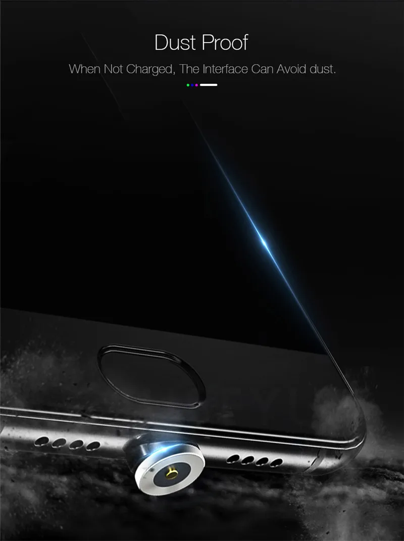 Быстрая зарядка Магнитный кабель Micro USB C кабель светодиодный Зарядка для iphone samsung note 4 5 2 8 9 10 plus j4 j2 a2 core C5 C7 C9 A20E