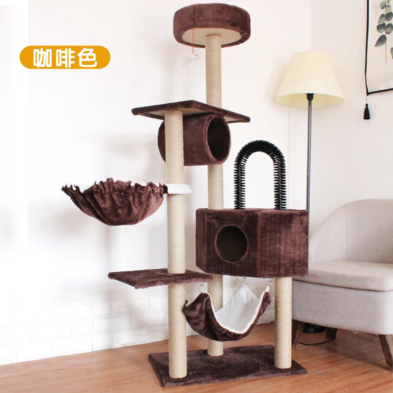 Настенная полка для кошек интегрированное дерево игрушка прыжков Когтеточка из