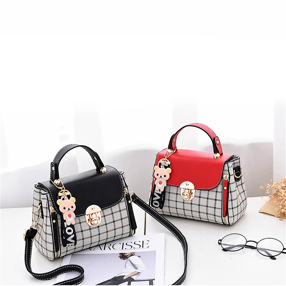 Новая женская кожаная разноцветная сумка через плечо Retrol квадратная народная