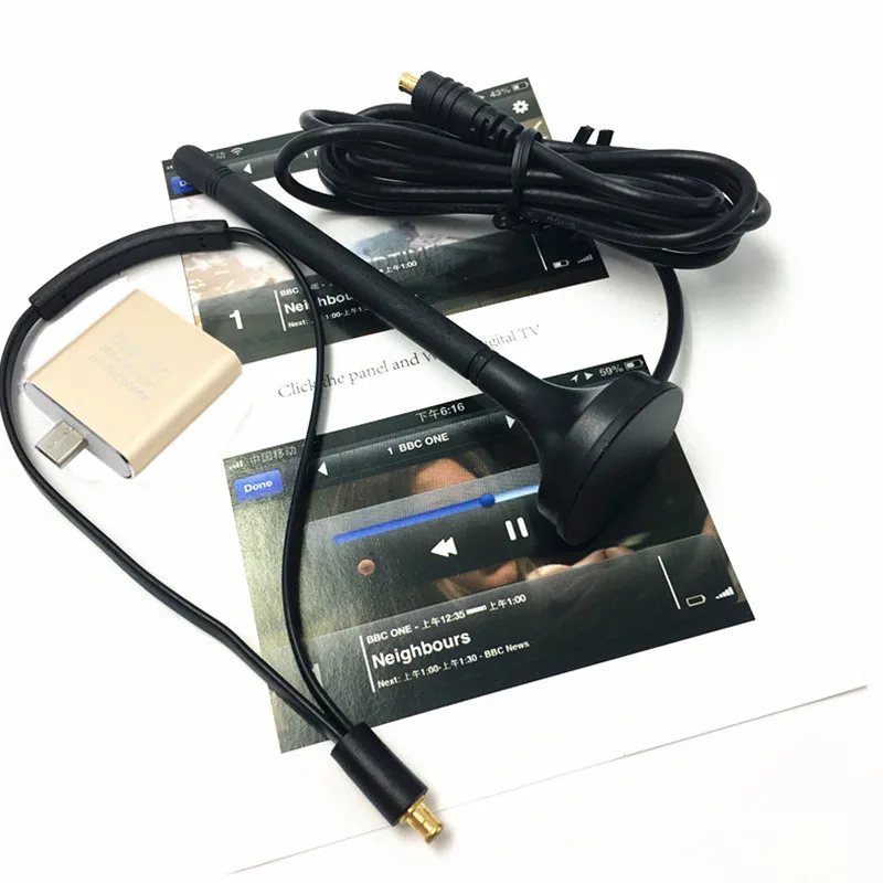 DVB-T2 DVB-T Цифровое ТВ высокой четкости тюнер спутниковый приемник планшет Pad ТВ периферийное устройство HDTV с Micro USB для Android мобильного телефона