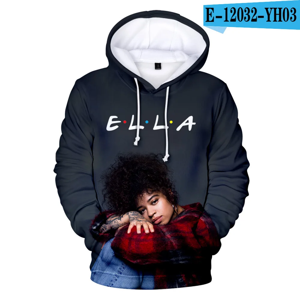 

2021 Popular New ELLA MAI Hoodie 3D Print Men/women Fashion Pullovers Star Singer Ella Mai Clothing Cute Girls Loose Sweatshirts
