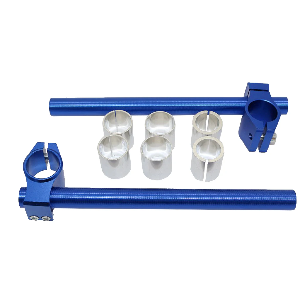 Регулируемый зажим для руля мотоцикла с ЧПУ вилка Кафе Racer 25 29 30 мм|Руль