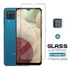 Закаленное стекло для Samsung Galaxy A12 A 12, Защита экрана для Samsung M12 M 12 A12, пленка для объектива камеры Samsumg SamsunA12, чехол