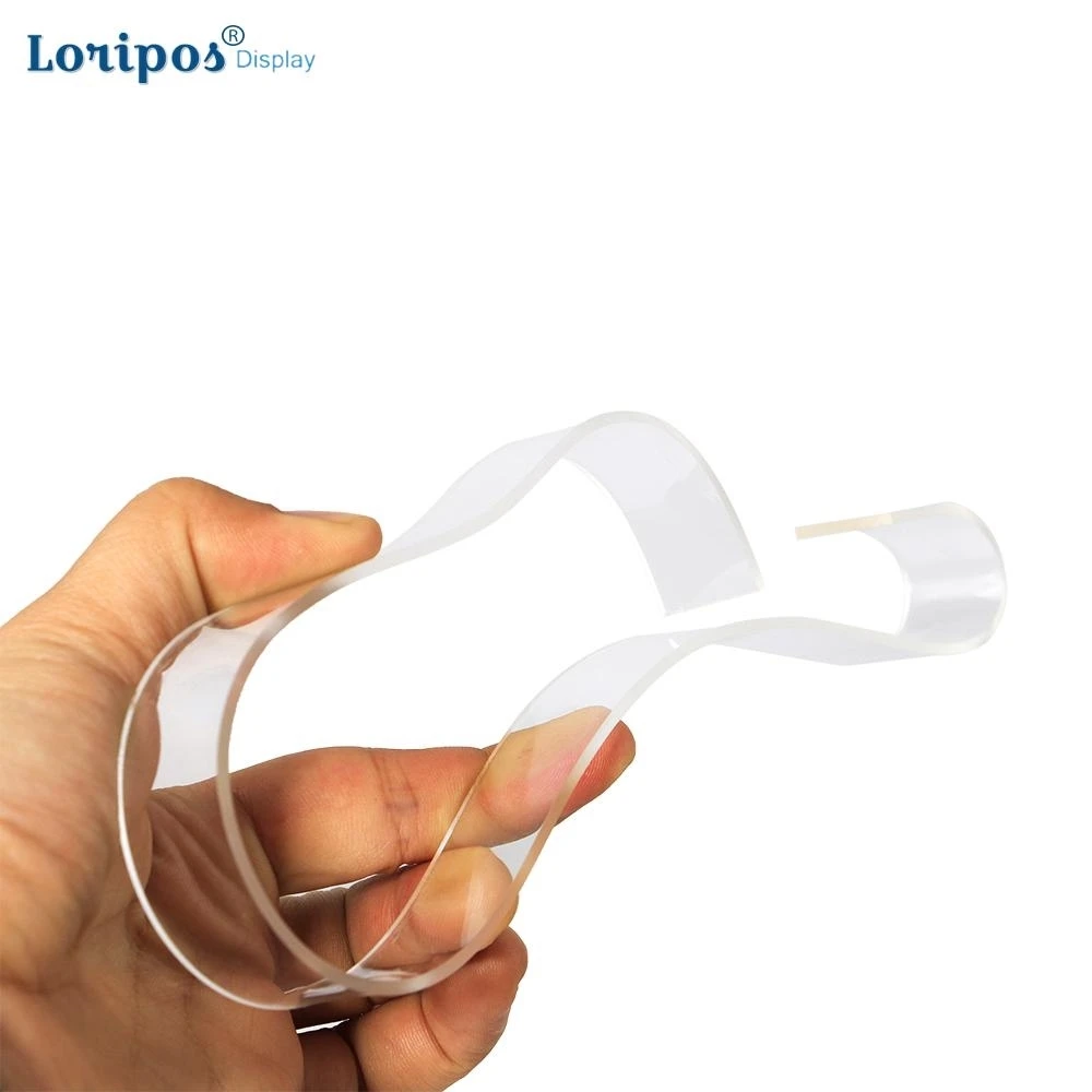 Новая стильная полка для показа обуви прозрачная наполнитель Полоска акриловая