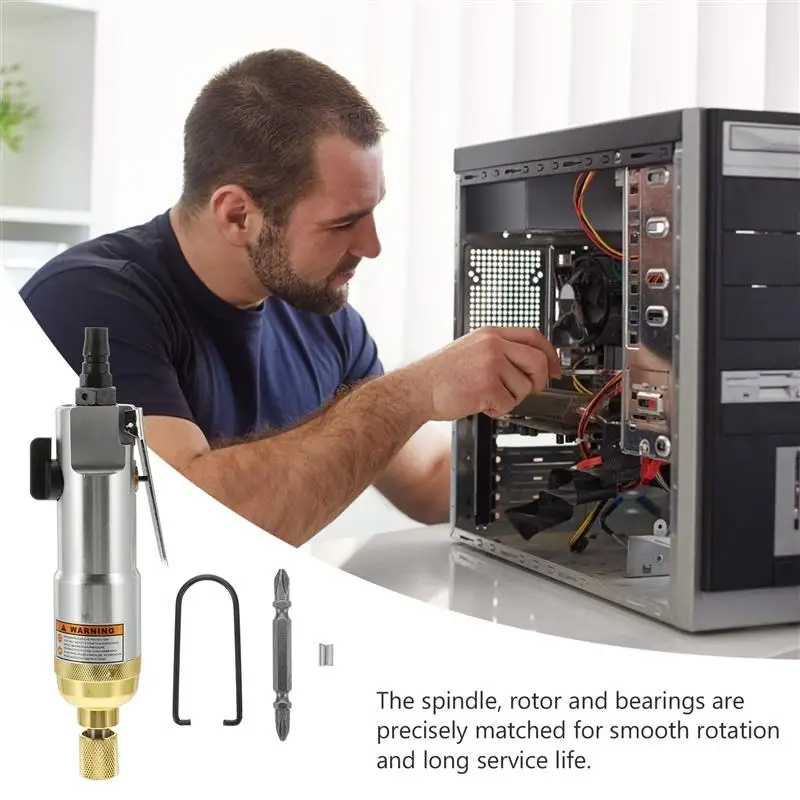 

1PC High Torque Stepless Adjustable Air Powered Screwdriver Pneumatic Screwdriver