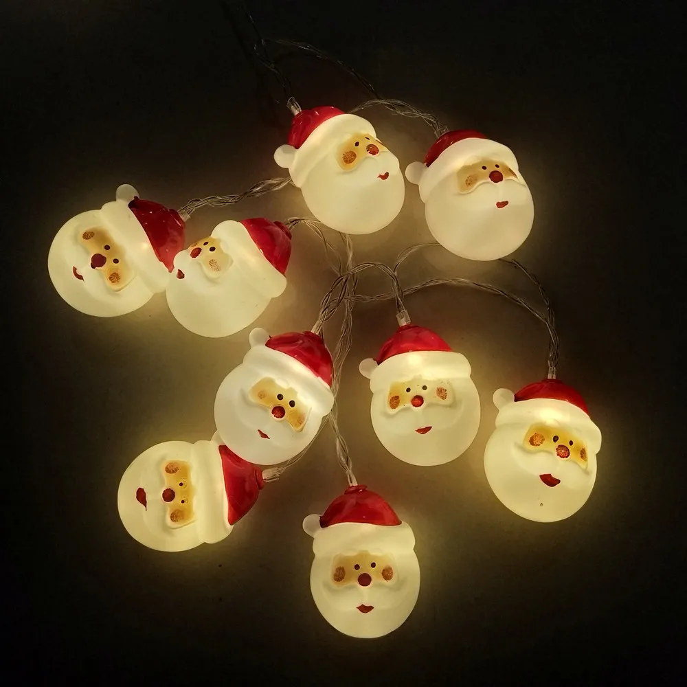 Новинка 10 светильник льников осветительная цепочка на голову Санты креативное