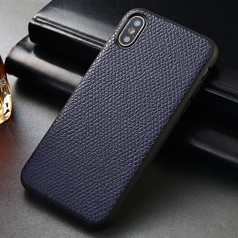 Чехол для телефона из натуральной кожи OPPO A8 A11 A11X A91 сетчатый стиль задняя крышка A5