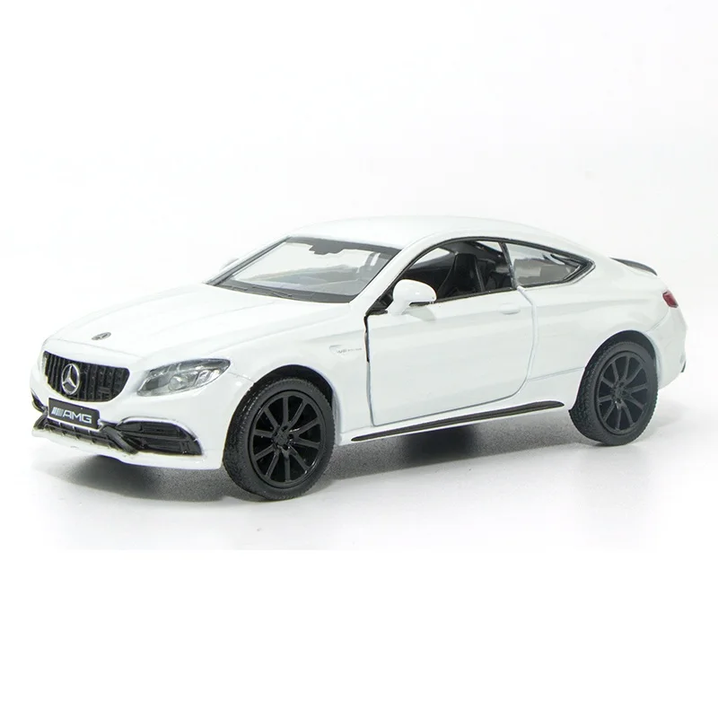 Точная имитация эксклюзивный Diecasts& Toy Vehicles: RMZ city автомобильный Стайлинг C63 S AMG Coupe 1:36 литая под давлением модель оттяните назад Автомобили