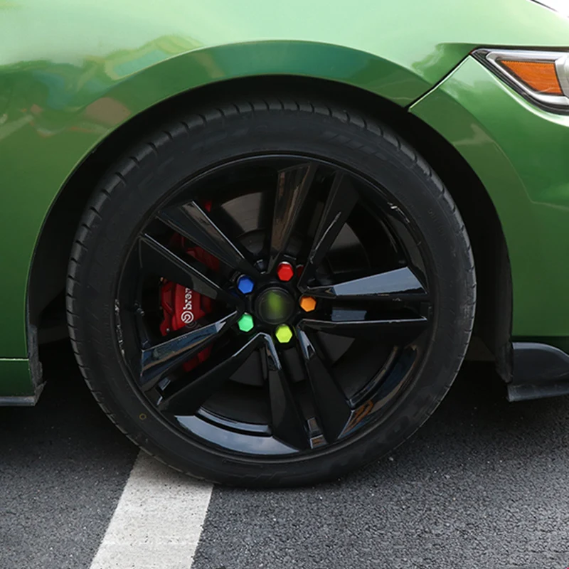 

Car Wheel Screw Cap Modification Accessories For Ford Mustang 2015-2020 Special Tire Screw Protection Cover Decoration Sticker