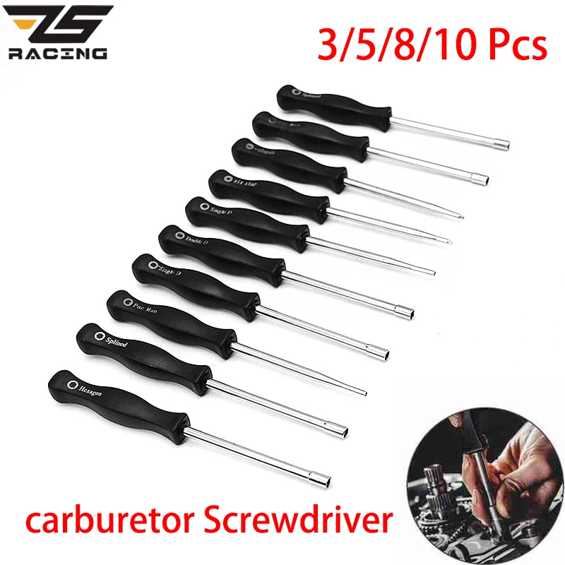 

Профессиональный Набор отверток ZS Racing 3/5/8/10 шт., Набор отверток с шестигранной головкой