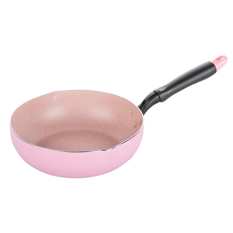 Kitchen Pot 24CM Wok Non-stick Pan Fried Scoop Deep Fry Cooker General Use for Gas and Induction | Дом и сад