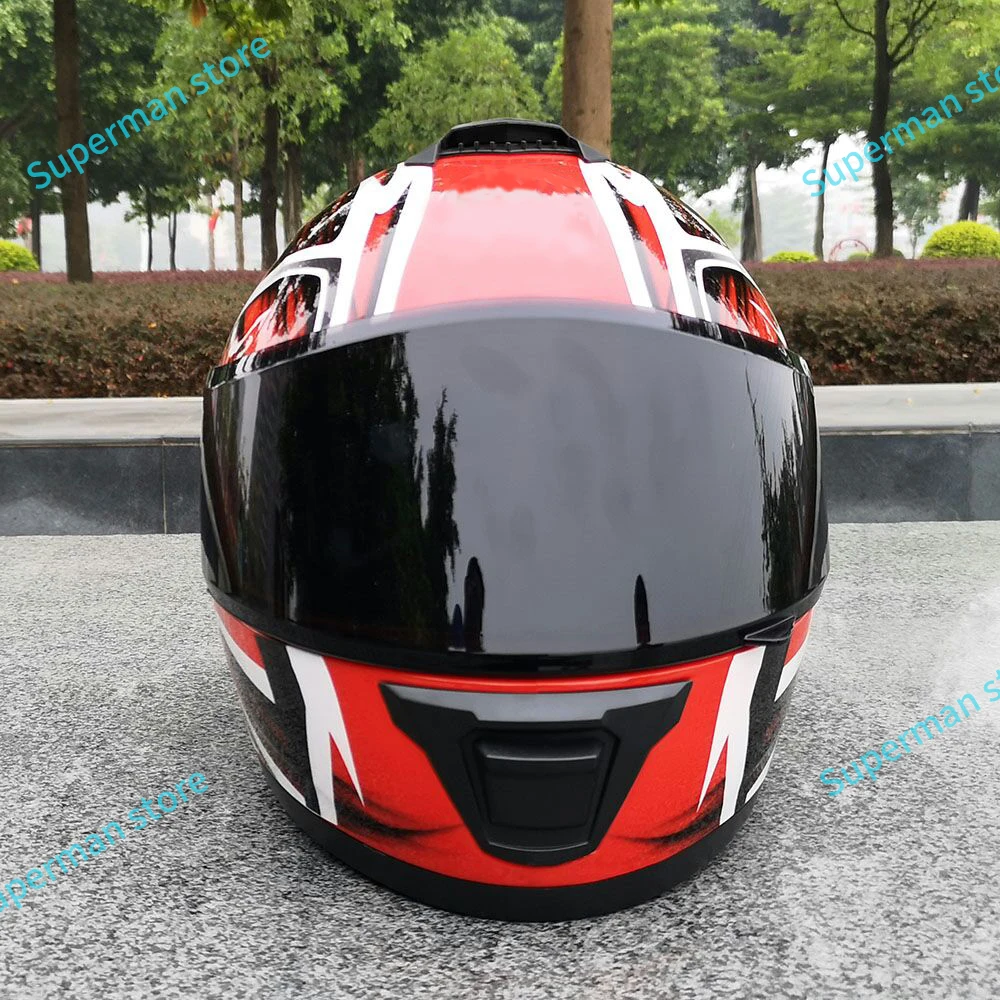 Мотоциклетный шлем с полным лицевым покрытием серый цвет мотоциклетный для езды на мотоцикле четыре сезона