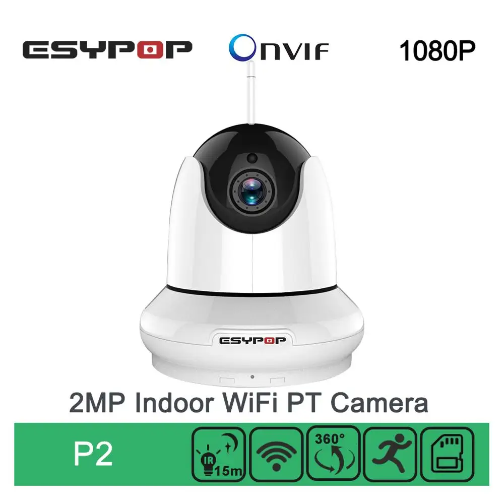 Камера видеонаблюдения P2 ESYPOP 1080P Беспроводная сетевая камера IP ночное видение