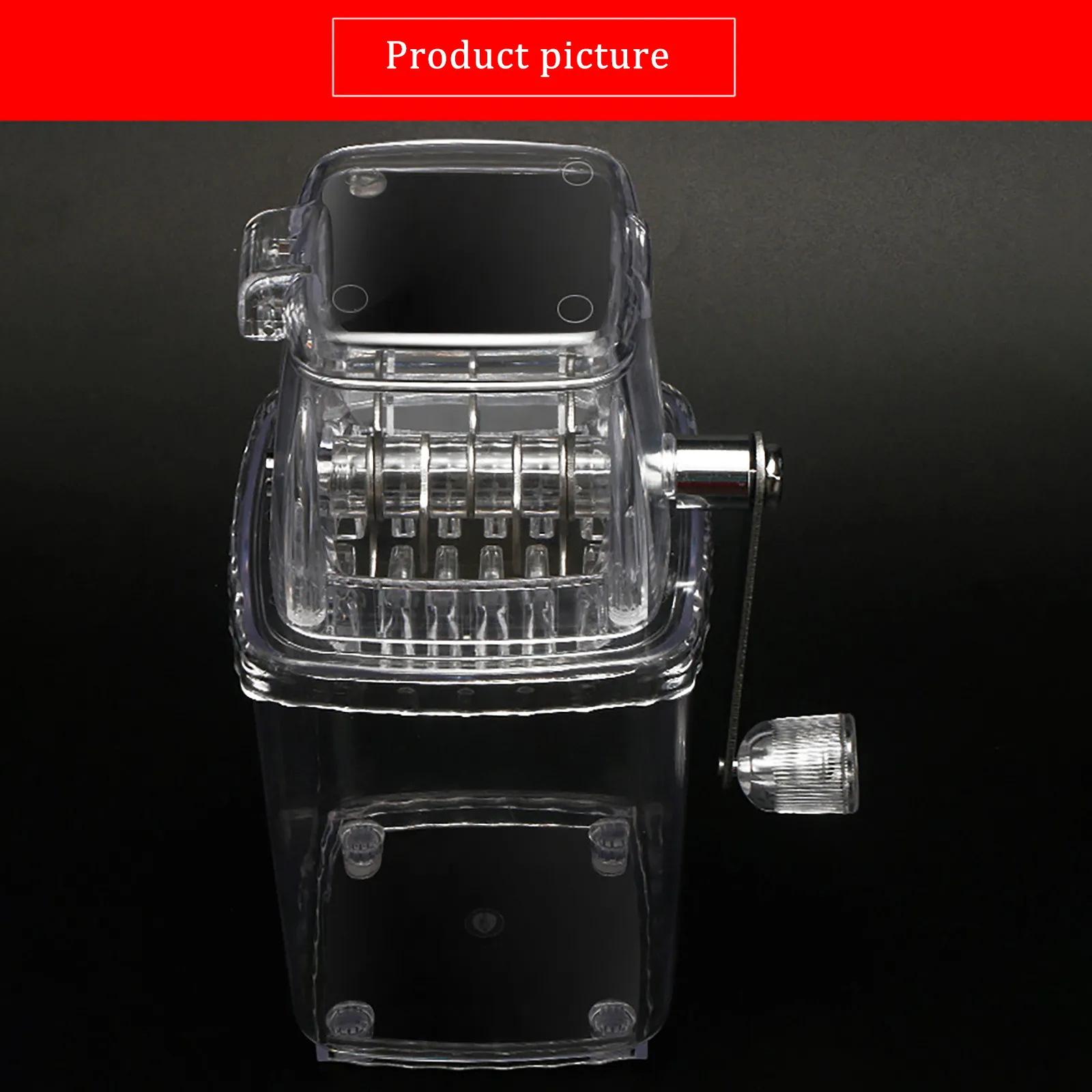 Бытовая многофункциональная Маленькая прозрачная ручная дробилка для льда и