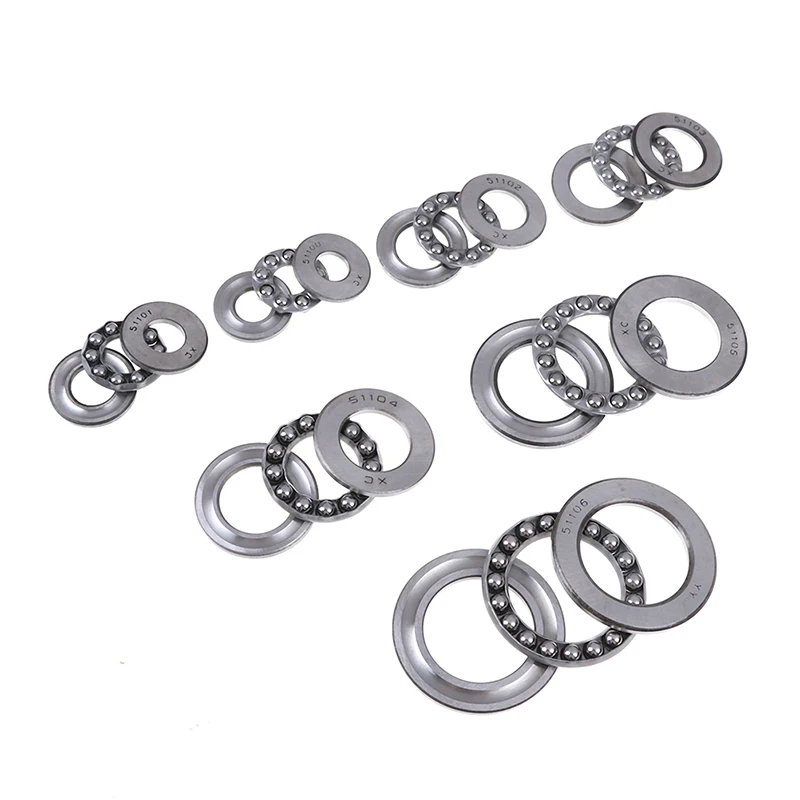 

1Pcs High Precision Miniature Thrust Ball Bearings Metal Axial Ball Bearing Set 8mm/9mm/10mm for Hardware Accessories