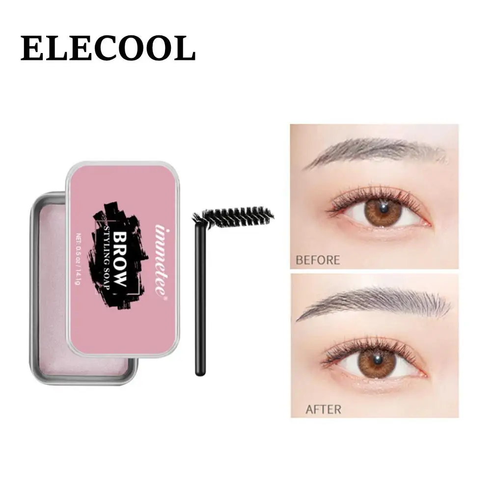

Eyebrow Styling Gel Brows Wax Sculpt Soap Easy To Wear Makeup Eyebrow Waterproof Long-Lasting 3D Feathery Wild Brow Styling Soap