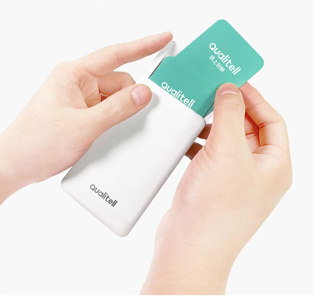 Xiaomi Mijia Qualitell бизнес-держатель для карт, дизайн слайдов, для хранения визиток, электронных визиток, тонкий Простой Чехол для карт