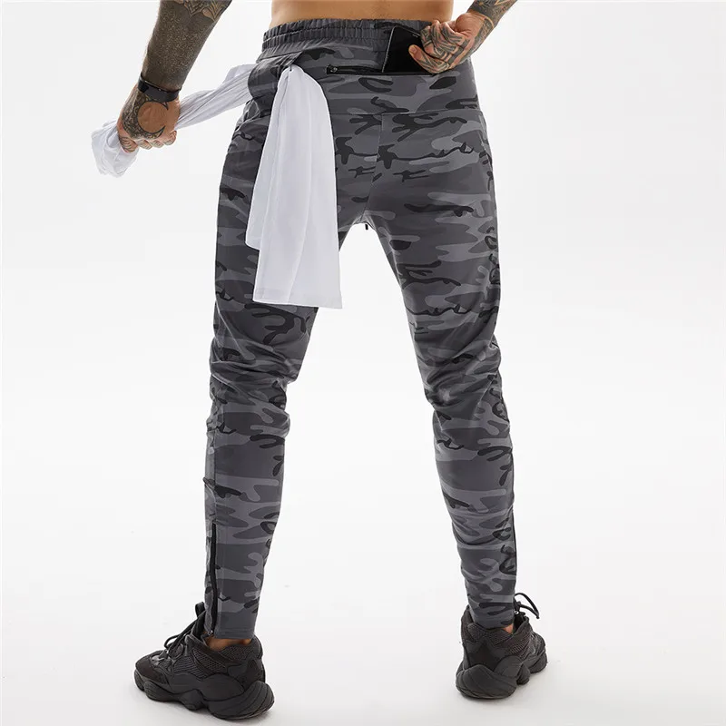 

Quick Dry Running Pants Gyms Men Sports Pants Jogging Sweatpants Camouflage Sportswear Workout Trousers Mens Training Pants