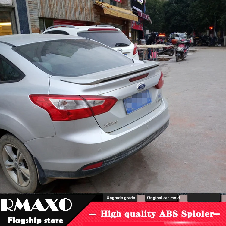 Спойлер для заднего крыла автомобиля FORD Focus 2012 2014 из высококачественного АБС