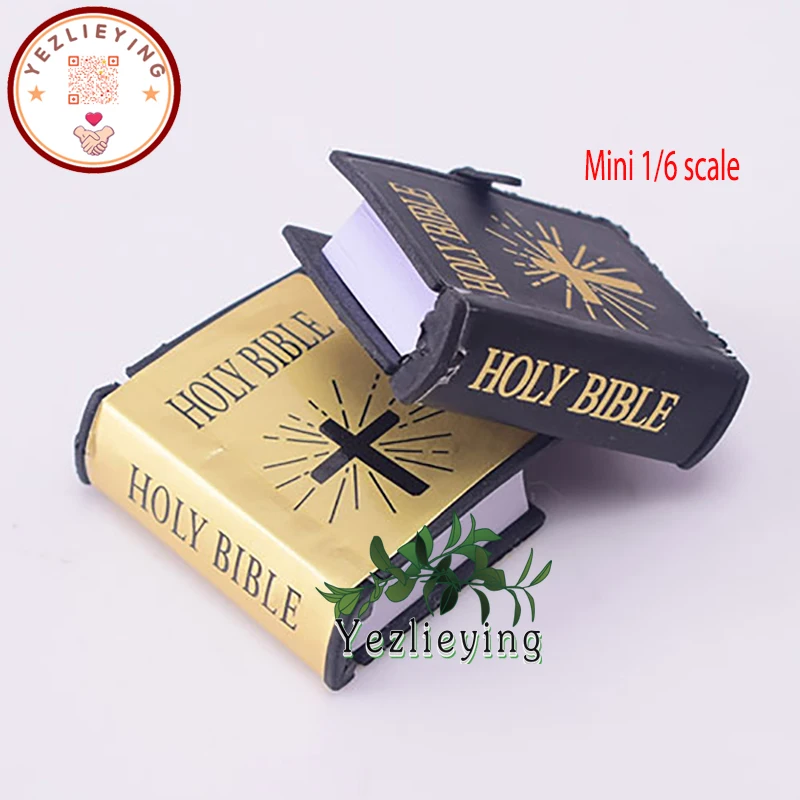 

4*3,5*1,3 см 1/12 sca мини-книга с Библией на английском языке, миниатюрное украшение для кукольного домика, аксессуары для кукол, чехол в 2 стилях
