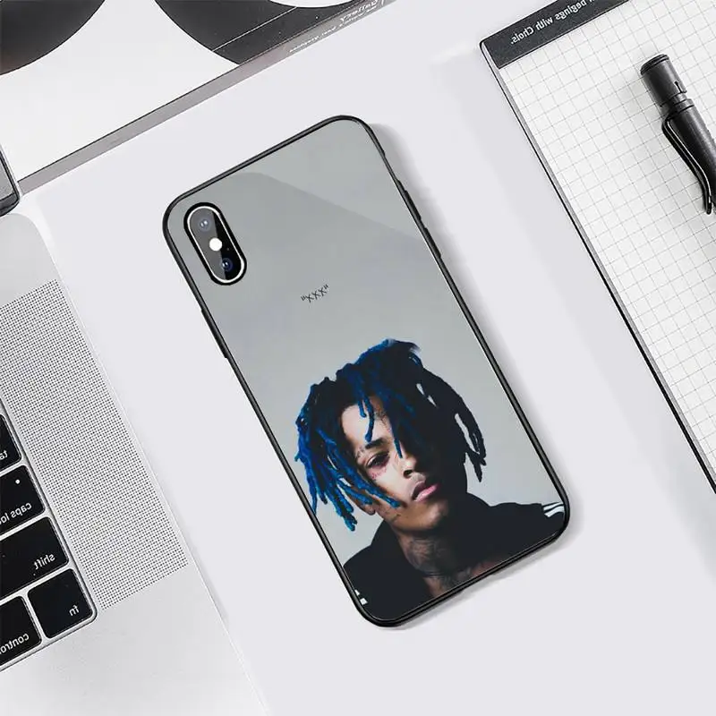 

XXXTENTACION Rapper case for airpods Phone Case Tempered glass For iphone 5C 6 6S 7 8 plus X XS XR 11 PRO MAX