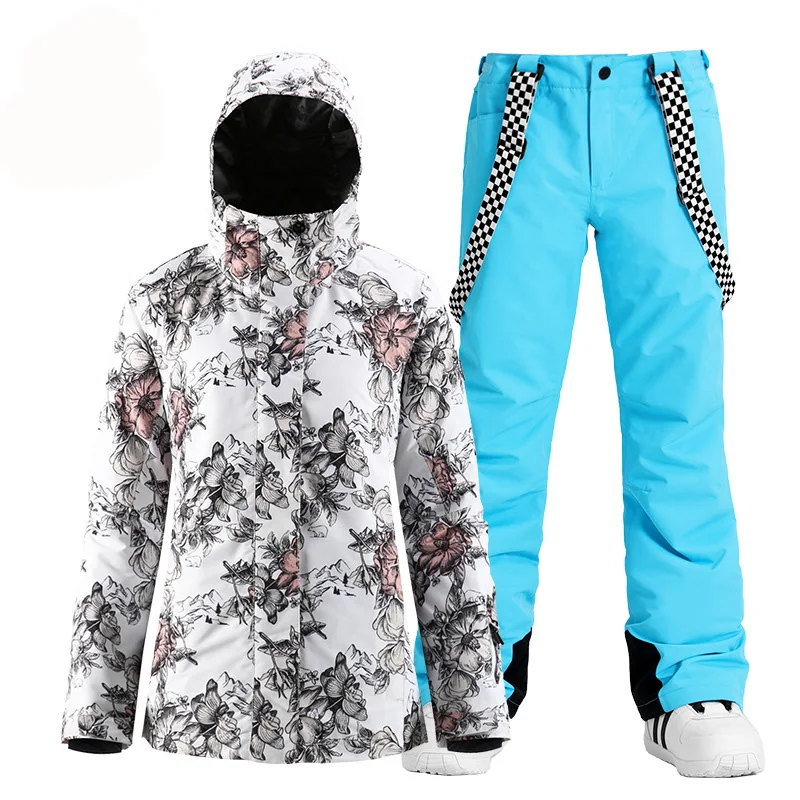 Женский зимний костюм SMN спортивные костюмы для улицы 10k водонепроницаемая