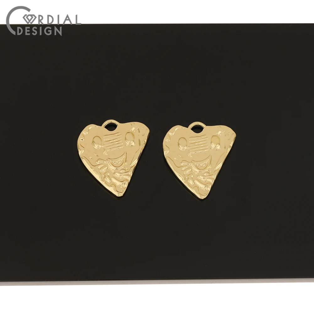 

Cordial Design 100Pcs 22*25MM Jewelry Accessories/DIY Earrings Charms/Heart Shape/Pendant/Hand Made/Jewelry Findings & Component